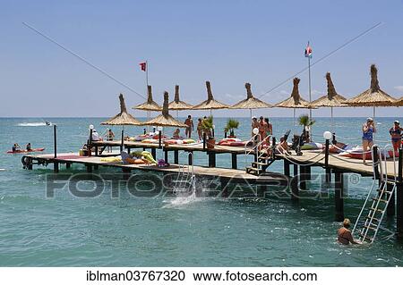 "Bathing jetty of the Kremlin Palace Hotel, Kundu, Aksu, Turkish Riviera, Antalya Province, Mediterranean area, Turkey, Asia" View Large Photo Image Stock Image - "Bathing jetty of the Kremlin Palace Hotel, Kundu, Aksu, Turkish Riviera, Antalya Province, Mediterranean area, Turkey, Asia". Fotosearch