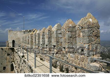 "Battlements, fortress El Castell del Montgri, 1294-1301, Torroella de Montgri, province of Girona, Catalonia, Spain, Europe" View Large Photo Image Stock Photo - "Battlements, fortress El Castell del Montgri, 1294-1301, Torroella de Montgri, province of Girona, Catalonia, Spain, Europe". Fotosearch