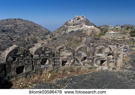 "Battlements on a fortified wall, Kumbhalgarh Fort or Kumbhalmer Fort, Kumbhalgarh, Rajasthan, India, Asia" View Large Photo Image Stock Photo - "Battlements on a fortified wall, Kumbhalgarh Fort or Kumbhalmer Fort, Kumbhalgarh, Rajasthan, India, Asia". Fotosearch