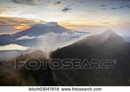 "Batur Volcano and Lake Batur at sunrise, Kendisan, Toya Bungkah, Bali, Indonesia, Asia" View Large Photo Image Stock Photo - "Batur Volcano and Lake Batur at sunrise, Kendisan, Toya Bungkah, Bali, Indonesia, Asia". Fotosearch