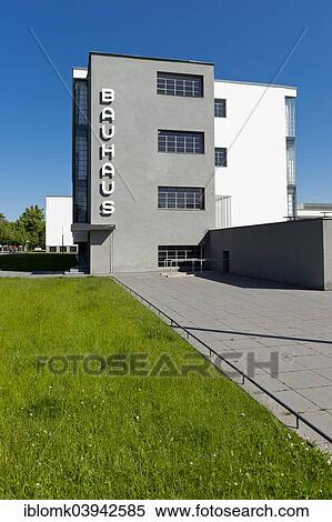 Stock Photography - "Bauhaus University, Dessau, Saxony-Anhalt, Germany, Europe". Fotosearch