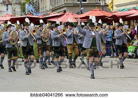 "Bavarian brass band at the Oktoberfest Costume and Riflemen's Parade, Munich, Upper Bavaria, Bavaria, Germany, Europe" View Large Photo Image Stock Photograph - "Bavarian brass band at the Oktoberfest Costume and Riflemen's Parade, Munich, Upper Bavaria, Bavaria, Germany, Europe". Fotosearch