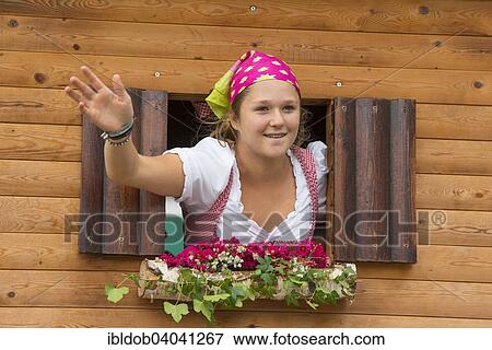 "Bavarian girl in costume, Oktoberfest Costume and Riflemen's Parade, Munich, Upper Bavaria, Bavaria, Germany, Europe" View Large Photo Image Stock Photo - "Bavarian girl in costume, Oktoberfest Costume and Riflemen's Parade, Munich, Upper Bavaria, Bavaria, Germany, Europe". Fotosearch