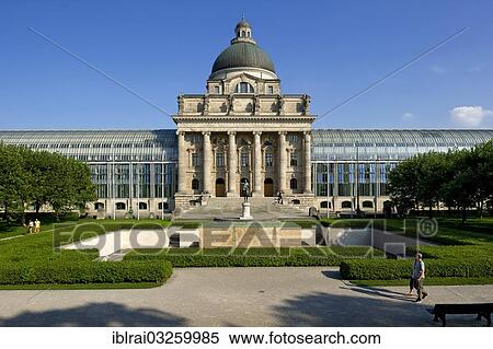 "Bavarian State Chancellery, former Army Museum in the Hofgarten or Court Garden, Munich, Upper Bavaria, Bavaria, Germany, Europe" View Large Photo Image Stock Photography - "Bavarian State Chancellery, former Army Museum in the Hofgarten or Court Garden, Munich, Upper Bavaria, Bavaria, Germany, Europe". Fotosearch