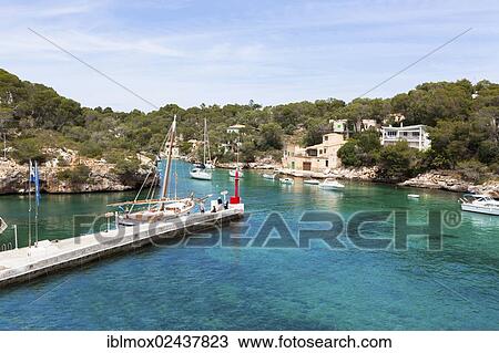 "Bay and harbour of Cala Figuera, Santanyi Region, Mallorca, Majorca, Balearic Islands, Mediterranean Sea, Spain, Europe" View Large Photo Image Stock Image - "Bay and harbour of Cala Figuera, Santanyi Region, Mallorca, Majorca, Balearic Islands, Mediterranean Sea, Spain, Europe". Fotosearch