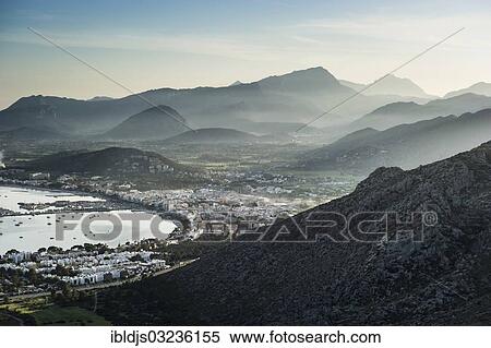 "Bay and mountains, Port de Pollenca, Majorca, Balearic Islands, Spain, Europe" View Large Photo Image Stock Photography - "Bay and mountains, Port de Pollenca, Majorca, Balearic Islands, Spain, Europe". Fotosearch