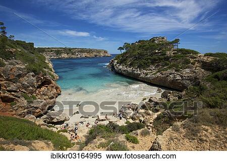 "Bay Calo des Moro, Cala de s'Almunia, Calo des Moro, Cala de s? ÇÖAlmunia, Santanyi, Majorca, Balearic Islands, Spain, Europe" View Large Photo Image Stock Photography - "Bay Calo des Moro, Cala de s'Almunia, Calo des Moro, Cala de s? ÇÖAlmunia, Santanyi, Majorca, Balearic Islands, Spain, Europe". Fotosearch