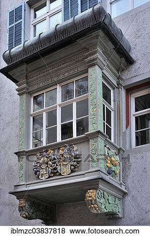 Stock Photo - "Bay, late Renaissance, 1641, Konstanz, Baden-Wurttemberg, Germany, Europe". Fotosearch