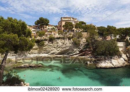 "Bay of Cala Fornells, Mallorca, Balearic Islands, Spain, Europe" View Large Photo Image Stock Image - "Bay of Cala Fornells, Mallorca, Balearic Islands, Spain, Europe". Fotosearch