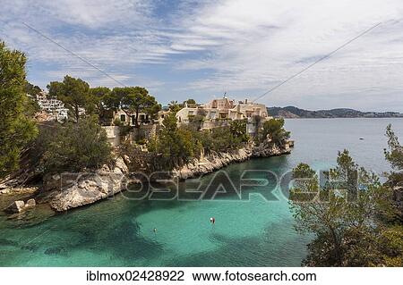 "Bay of Cala Fornells, Mallorca, Balearic Islands, Spain, Europe" View Large Photo Image Stock Image - "Bay of Cala Fornells, Mallorca, Balearic Islands, Spain, Europe". Fotosearch