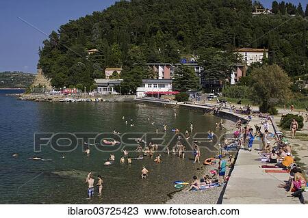 "Bay of Fiesa, Piran, Coastal–Karst Statistical Region, Slovenia, Europe" View Large Photo Image Stock Image - "Bay of Fiesa, Piran, Coastal–Karst Statistical Region, Slovenia, Europe". Fotosearch