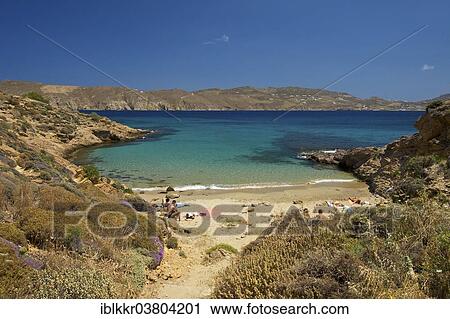 "Bay of Panormos, Agios Sostis, Mykonos, Cyclades, Greece, Europe" View Large Photo Image Stock Image - "Bay of Panormos, Agios Sostis, Mykonos, Cyclades, Greece, Europe". Fotosearch