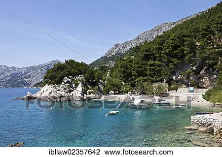 "Bay of Podrace, Brela, Makarska Riviera, Adriatic Coast, Dalmatia, Croatia, Europe" View Large Photo Image Stock Image - "Bay of Podrace, Brela, Makarska Riviera, Adriatic Coast, Dalmatia, Croatia, Europe". Fotosearch
