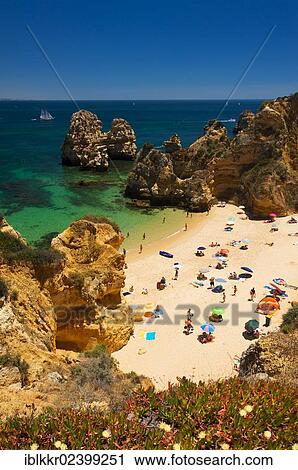 "Bay of Praia do Camilo, Algarve, Portugal, Europe" View Large Photo Image Stock Image - "Bay of Praia do Camilo, Algarve, Portugal, Europe". Fotosearch