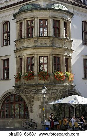 "Bay window, Staatliches Hofbraeuhaus, restaurant on Platzl square, Munich, Upper Bavaria, Bavaria, Germany, Europe" View Large Photo Image Stock Photo - "Bay window, Staatliches Hofbraeuhaus, restaurant on Platzl square, Munich, Upper Bavaria, Bavaria, Germany, Europe". Fotosearch