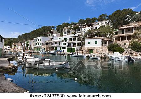 "Bay with fishing boats, harbour of Cala Figuera, Santanyi Region, Mallorca, Majorca, Balearic Islands, Mediterranean Sea, Spain, Europe" View Large Photo Image Stock Image - "Bay with fishing boats, harbour of Cala Figuera, Santanyi Region, Mallorca, Majorca, Balearic Islands, Mediterranean Sea, Spain, Europe". Fotosearch