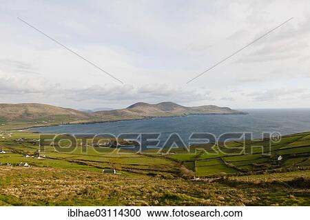 Stock Image - "Bay with hedgerows, County Kerry, Ireland, Europe". Fotosearch