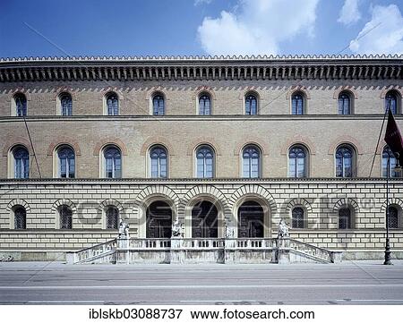 Stock Photo - "Bayerische Staatsbibliothek, Bavarian State Library, Munich, Upper Bavaria, Bavaria, Germany, Europe". Fotosearch