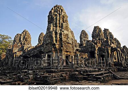 "Bayon temple, temple complex of Angkor Wat, Siem Reap, Cambodia, Asia" View Large Photo Image Stock Photo - "Bayon temple, temple complex of Angkor Wat, Siem Reap, Cambodia, Asia". Fotosearch