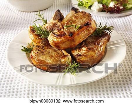BBQ lamb with rosemary View Large Photo Image Stock Image - BBQ lamb with rosemary. Fotosearch