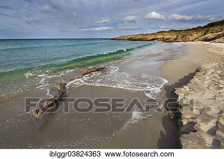 Stock Image - "Beach along the Customs Officers' Trail, Cap Corse, Haute-Corse, Corsica, France, Europe". Fotosearch