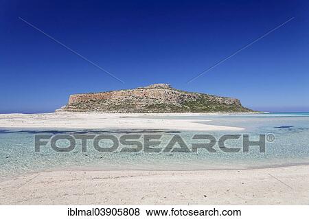 "Beach and Bay of Balos, Gramvousa Peninsula, Crete, Greece, Europe" View Large Photo Image Stock Photo - "Beach and Bay of Balos, Gramvousa Peninsula, Crete, Greece, Europe". Fotosearch