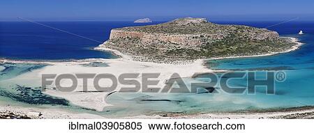 "Beach and Bay of Balos, Gramvousa Peninsula, Crete, Greece, Europe" View Large Photo Image Stock Photography - "Beach and Bay of Balos, Gramvousa Peninsula, Crete, Greece, Europe". Fotosearch