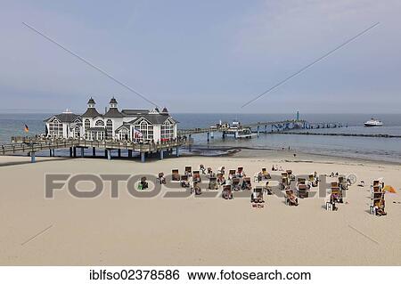 "Beach and pier of Sellin, Ruegen Island, Mecklenburg-Western Pomerania, Germany, Europe" View Large Photo Image Stock Photograph - "Beach and pier of Sellin, Ruegen Island, Mecklenburg-Western Pomerania, Germany, Europe". Fotosearch