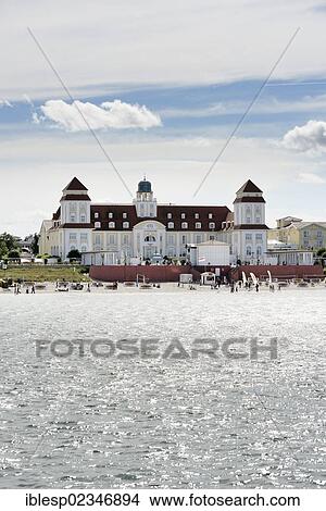 "Beach and the Kurhaus spa building, Binz, Mecklenburg-Western Pomerania, Germany, Europe" View Large Photo Image Picture - "Beach and the Kurhaus spa building, Binz, Mecklenburg-Western Pomerania, Germany, Europe". Fotosearch