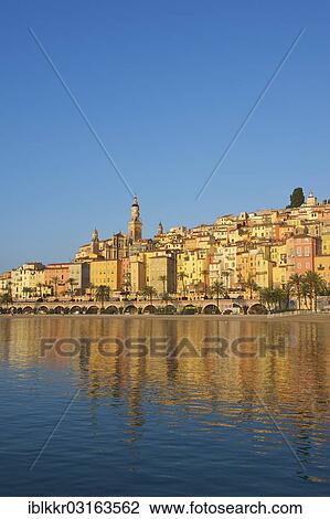 "Beach and town of Menton in the morning light, Menton, Departement Alpes-Maritimes, Region Provence-Alpes-Cote d? ÇÖAzur, France, Europe" View Large Photo Image Stock Image - "Beach and town of Menton in the morning light, Menton, Departement Alpes-Maritimes, Region Provence-Alpes-Cote d? ÇÖAzur, France, Europe". Fotosearch