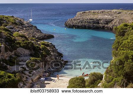 "Beach at Cala Binidali, Binidali, Minorca, Balearic Islands, Spain, Europe" View Large Photo Image Stock Image - "Beach at Cala Binidali, Binidali, Minorca, Balearic Islands, Spain, Europe". Fotosearch