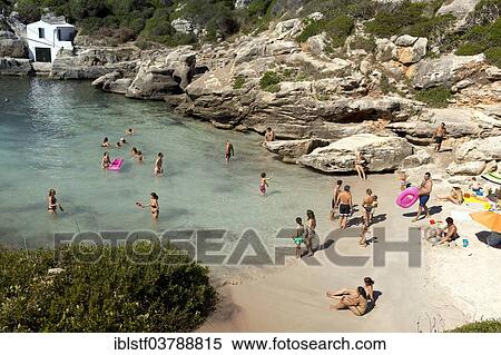 "Beach at Cala Binidali, Minorca, Menorca, Balearic Islands, Spain, Europe" View Large Photo Image Stock Photography - "Beach at Cala Binidali, Minorca, Menorca, Balearic Islands, Spain, Europe". Fotosearch