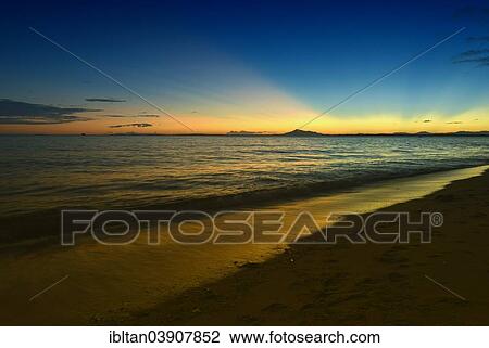 Stock Image - "Beach at dawn, Ankify, Diana Region, Madagascar, Africa". Fotosearch