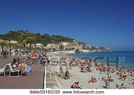 "Beach at the Promenade des Anglais, Nice, French Riviera, Alpes-Maritimes, Provence-Alpes-Cote d? ÇÖAzur, France, Europe" View Large Photo Image Stock Image - "Beach at the Promenade des Anglais, Nice, French Riviera, Alpes-Maritimes, Provence-Alpes-Cote d? ÇÖAzur, France, Europe". Fotosearch