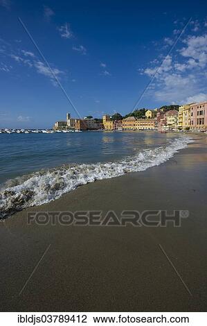 "Beach Baia di Silenzio, Sestri Levante, Riviera di Levante, Genoa Province, Liguria, Italy, Europe" View Large Photo Image Stock Image - "Beach Baia di Silenzio, Sestri Levante, Riviera di Levante, Genoa Province, Liguria, Italy, Europe". Fotosearch