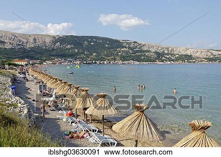 "Beach, Baska, Kvarner Gulf, Croatia, Europe" View Large Photo Image Stock Image - "Beach, Baska, Kvarner Gulf, Croatia, Europe". Fotosearch