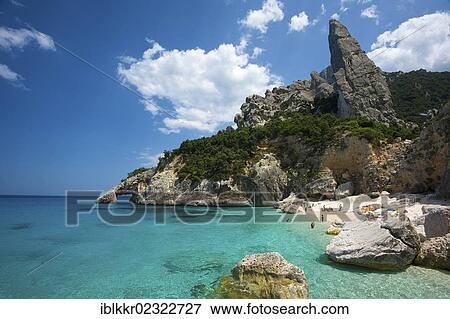 Stock Photo - "Beach, Cala Goloritze, Golfo di Orosei, Parco Nazionale del Gennargentu e Golfo di Goloritze, Sardinia, Italy, Europe". Fotosearch