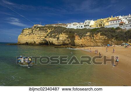 "Beach, Carvoeiro, Lagoa, Algarve, Portugal, Europe" View Large Photo Image Stock Photo - "Beach, Carvoeiro, Lagoa, Algarve, Portugal, Europe". Fotosearch