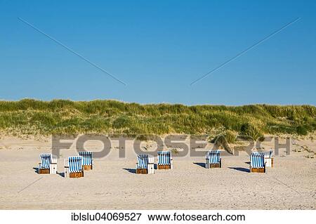 "Beach chairs and dunes, Kampen, Sylt, North Frisia, Schleswig-Holstein, Germany, Europe" View Large Photo Image Stock Photo - "Beach chairs and dunes, Kampen, Sylt, North Frisia, Schleswig-Holstein, Germany, Europe". Fotosearch