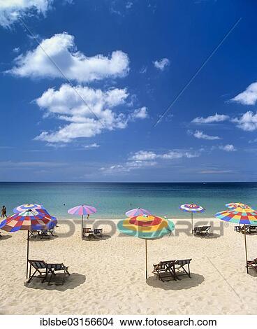 "Beach chairs and sunshades on a sandy beach, Patong Beach, Andaman Sea, Phuket, Phuket Province, Thailand, Asia" View Large Photo Image Picture - "Beach chairs and sunshades on a sandy beach, Patong Beach, Andaman Sea, Phuket, Phuket Province, Thailand, Asia". Fotosearch