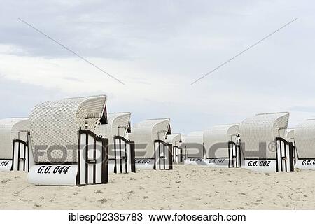 "Beach chairs on the beach, Baltic Sea resort of Sellin, Baltic Seaside Resort Sellin, Rugen, Mecklenburg-Western Pomerania, Germany, Europe" View Large Photo Image Stock Image - "Beach chairs on the beach, Baltic Sea resort of Sellin, Baltic Seaside Resort Sellin, Rugen, Mecklenburg-Western Pomerania, Germany, Europe". Fotosearch
