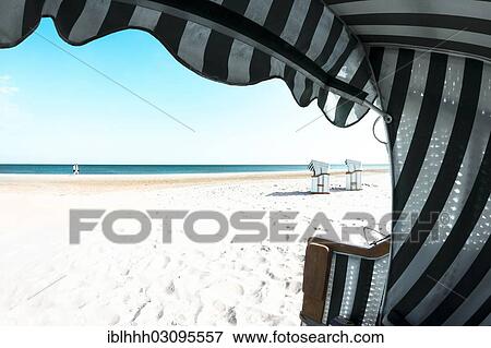 "Beach chairs on Usedom beach, Ahlbeck, Heringsdorf, Usedom, Mecklenburg-Western Pomerania, Germany, Europe" View Large Photo Image Stock Photo - "Beach chairs on Usedom beach, Ahlbeck, Heringsdorf, Usedom, Mecklenburg-Western Pomerania, Germany, Europe". Fotosearch