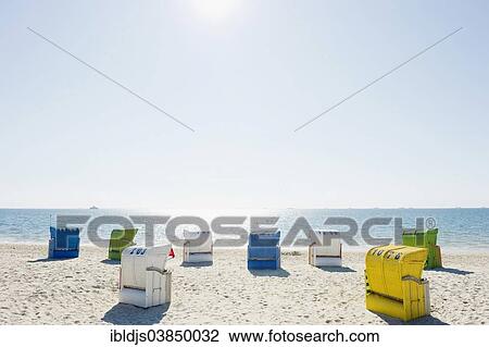 "Beach chairs, Wyk, Fohr, North Frisian Islands, Schleswig-Holstein, Germany, Europe" View Large Photo Image Stock Image - "Beach chairs, Wyk, Fohr, North Frisian Islands, Schleswig-Holstein, Germany, Europe". Fotosearch