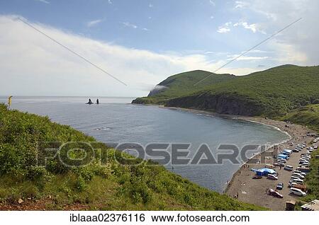 Stock Photograph - "Beach, Dalnegorsk district, Japan Sea, Primorsky Krai, Russian Federation, Far East". Fotosearch