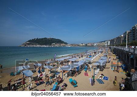 "Beach, Donostia-San Sebastian, Basque Country, Vizcaya Province, Spain, Europe" View Large Photo Image Stock Photo - "Beach, Donostia-San Sebastian, Basque Country, Vizcaya Province, Spain, Europe". Fotosearch