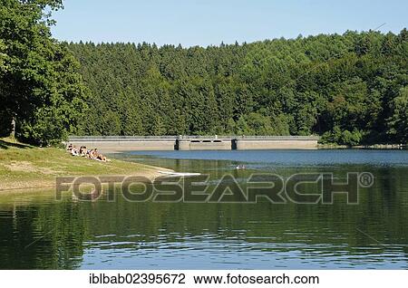 "Beach, Gloertalsperre dam, Reservoir, Breckerfeld, Sauerland, North Rhine-Westphalia, Germany, Europe, PublicGround, Europe" View Large Photo Image Stock Image - "Beach, Gloertalsperre dam, Reservoir, Breckerfeld, Sauerland, North Rhine-Westphalia, Germany, Europe, PublicGround, Europe". Fotosearch