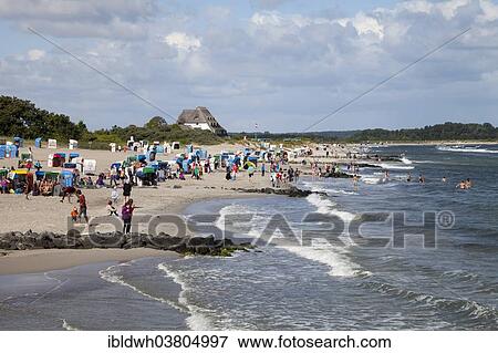Stock Photo - "Beach, Hohwacht on the Baltic Sea, Schleswig-Holstein, Germany, Europe". Fotosearch