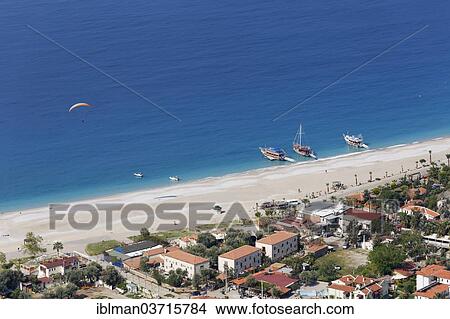 "Beach in Oludeniz, view from the Lycian Way, Lycian coast, Oludeniz, Mugla Province, Aegean region, Turkey, Asia" View Large Photo Image Picture - "Beach in Oludeniz, view from the Lycian Way, Lycian coast, Oludeniz, Mugla Province, Aegean region, Turkey, Asia". Fotosearch