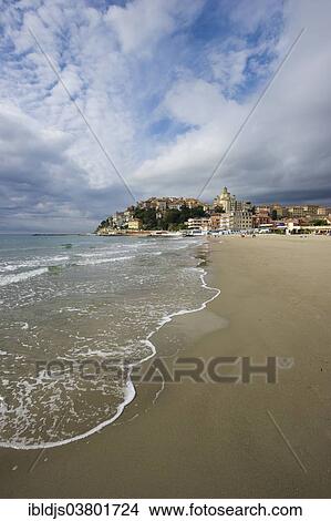 "Beach in Porto Maurizio, Imperia, Province of Imperia, Riviera di Ponente, Liguria, Italy, Europe" View Large Photo Image Picture - "Beach in Porto Maurizio, Imperia, Province of Imperia, Riviera di Ponente, Liguria, Italy, Europe". Fotosearch