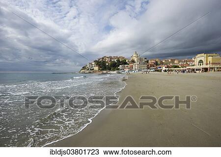 "Beach in Porto Maurizio, Imperia, Province of Imperia, Riviera di Ponente, Liguria, Italy, Europe" View Large Photo Image Stock Image - "Beach in Porto Maurizio, Imperia, Province of Imperia, Riviera di Ponente, Liguria, Italy, Europe". Fotosearch